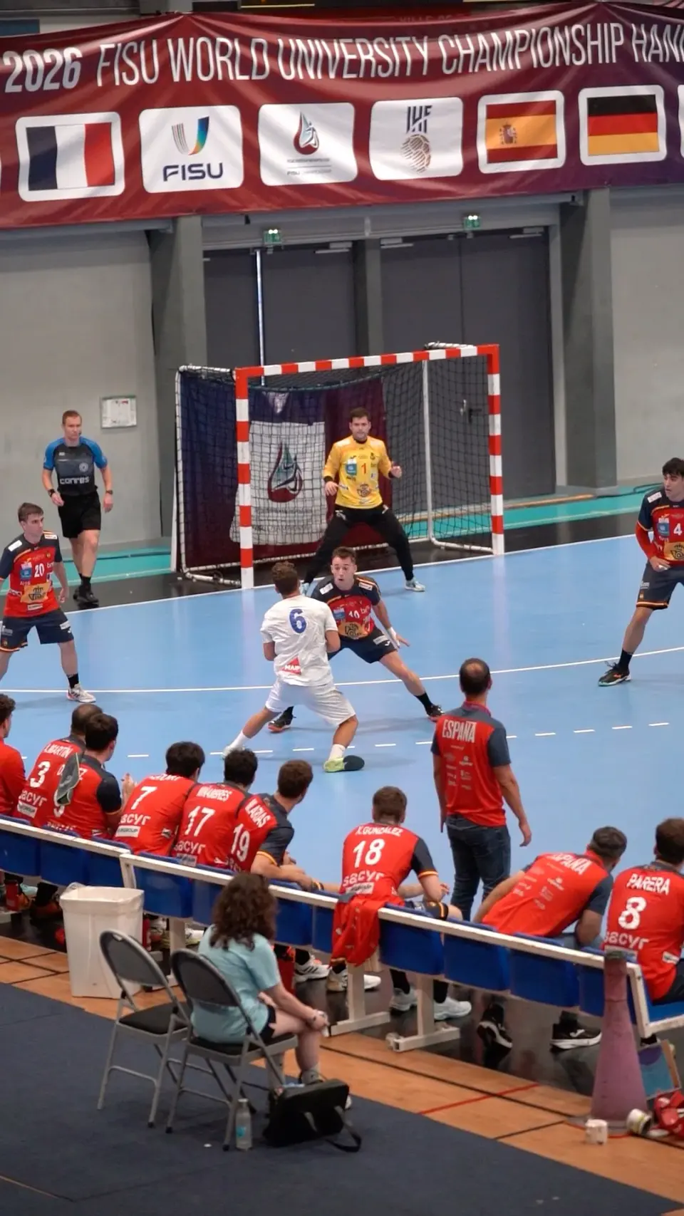 1 contre 1 mondiaux universitaire de handball